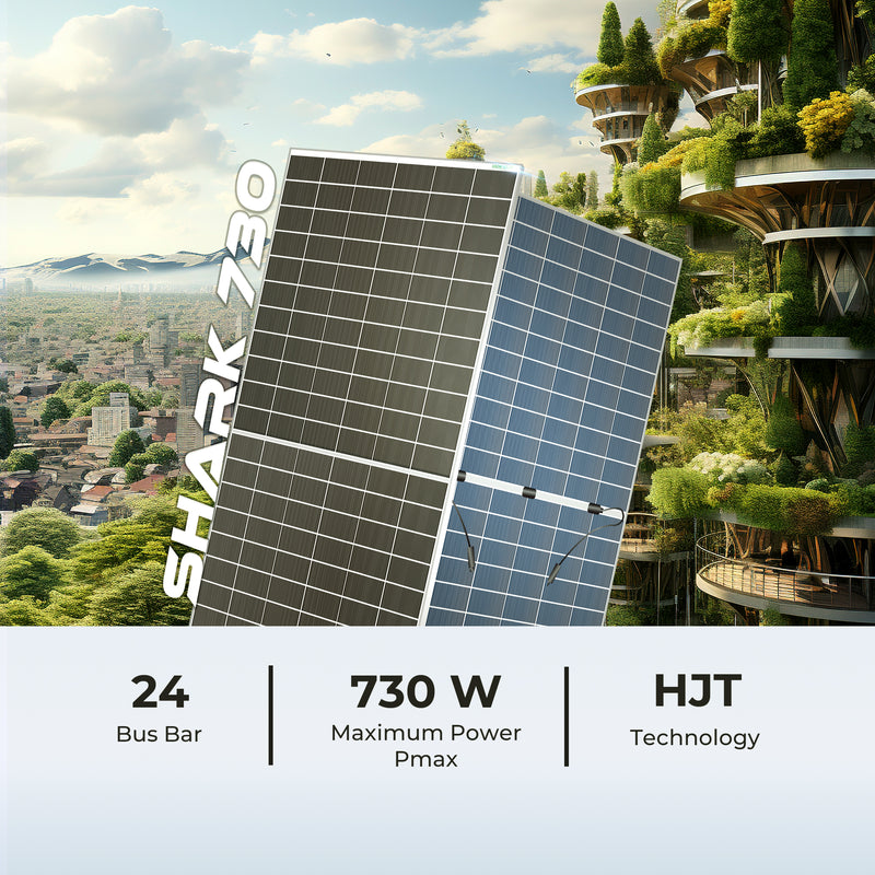 SHARK 730~750W HJT Dual-Glass Solar Panel (Pack of 33)