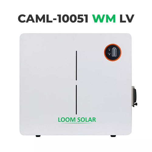 CAML 51.2 V 100 Ah, 5.12 kWh LiFePO4 Battery - Wall Mount